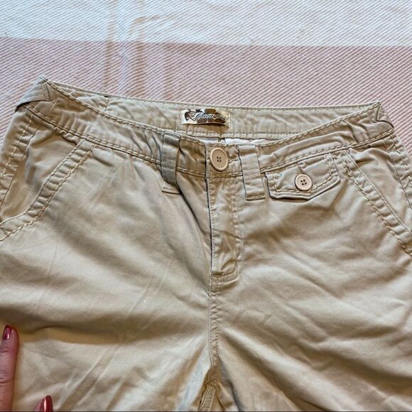 Z Cavaricci Light Khaki Shorts, Size 10 - Picture 3 of 11